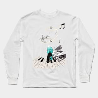 Elephant Tiffan & music Long Sleeve T-Shirt